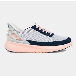 Women's Athletic Shoes - Navy and Pink